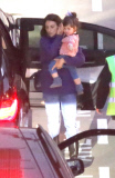 EXC: PENELOPE CRUZ AT HEATHROW AIRPORT