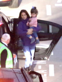 EXC: PENELOPE CRUZ AT HEATHROW AIRPORT