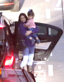EXC: PENELOPE CRUZ AT HEATHROW AIRPORT