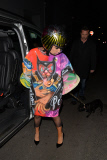 Lady Gaga visits a studio in Manchester