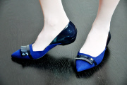Vegan shoes designed by Ivana Basilotta, London, Britain, Aug 2014