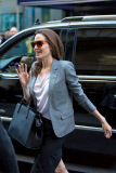A slender Angelina Jolie arrives at the Paley Center for Media