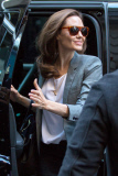 A slender Angelina Jolie arrives at the Paley Center for Media
