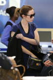 Super Slender Emily Blunt makes her way through Airport Security