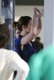 Super Slender Emily Blunt makes her way through Airport Security