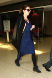 Super Slender Emily Blunt makes her way through Airport Security