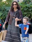 Minnie Driver's boy Henry looks happy with his new toy!
