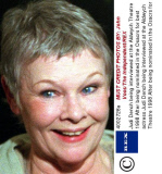 Judi Dench being interviewed at the Aldwych Theatre 1998 After being nominated in the Osacrs for best actress