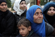 Syrian refugees go on hunger strike, Athens, Greece - 24 Nov 2014