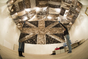 Installation of Artists Gu Wenda's 'United Nations' for the 'Post Pop: East meets West' exhibition, Saatchi Gallery, London, Britain - 23 Nov 2014