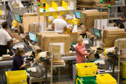 Busy Black Friday week for Amazon, Peterborough, Britain - 25 Nov 2014
