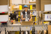 Busy Black Friday week for Amazon, Peterborough, Britain - 25 Nov 2014