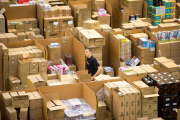Busy Black Friday week for Amazon, Peterborough, Britain - 25 Nov 2014