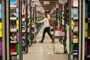 Busy Black Friday week for Amazon, Peterborough, Britain - 25 Nov 2014