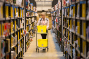 Busy Black Friday week for Amazon, Peterborough, Britain - 25 Nov 2014