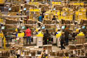 Busy Black Friday week for Amazon, Peterborough, Britain - 25 Nov 2014