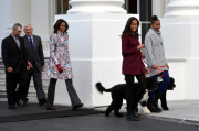 The Obama's receive the annual White House Christmas tree, Washington DC, America - 28 Nov 2014