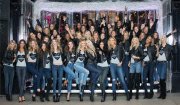 Photocall with 47 Victoria's Secret supermodels on New Bond St.