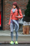 Exclusive... Michelle Rodriguez Waits For A Cab In New York 