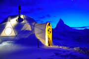 Check in, chill out! Stunning igloo hotel opens with private pools, mountain saunas and candle-lit suites ... but no running water
