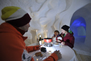 Check in, chill out! Stunning igloo hotel opens with private pools, mountain saunas and candle-lit suites ... but no running water
