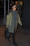 Rihanna heads to an office building