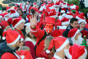 Santacon walk, London, Britain - 06 Dec 2014