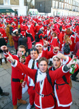 Santacon walk, London, Britain - 06 Dec 2014