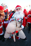 Santacon walk, London, Britain - 06 Dec 2014