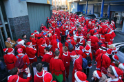 Santacon walk, London, Britain - 06 Dec 2014