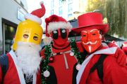 Santacon walk, London, Britain - 06 Dec 2014