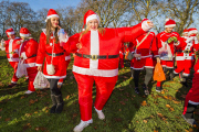 Santacon walk, London, Britain - 06 Dec 2014