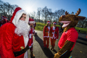 Santacon walk, London, Britain - 06 Dec 2014