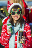 Santacon walk, London, Britain - 06 Dec 2014