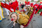 Santacon walk, London, Britain - 06 Dec 2014