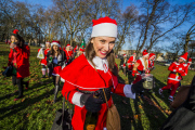 Santacon walk, London, Britain - 06 Dec 2014