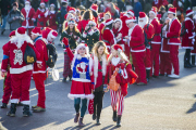Santacon walk, London, Britain - 06 Dec 2014