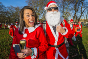 Santacon walk, London, Britain - 06 Dec 2014
