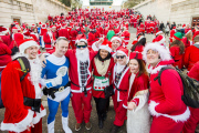 Santacon walk, London, Britain - 06 Dec 2014