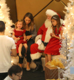 Jessica Alba and Cash Warren take the kids out for some holiday fun