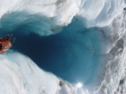 Sinkholes on Glaciers