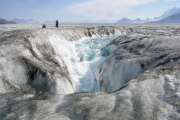 Sinkholes on Glaciers