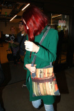 Elizabeth Jagger makes a shy arrival at LAX