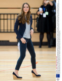 Catherine Duchess of Cambridge visits the SportsAid Athlete Workshop, Copper Box, Olympic Park, Stratford, London, Britain - 18 Oct 2013