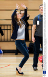 Catherine Duchess of Cambridge visits the SportsAid Athlete Workshop, Copper Box, Olympic Park, Stratford, London, Britain - 18 Oct 2013