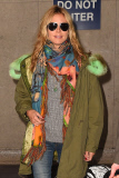 Heidi Klum shows off her monkey business at LAX **NO UK**