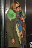 Heidi Klum shows off her monkey business at LAX **NO UK**