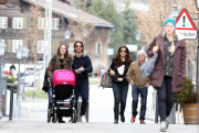 EXC - TAMARA ECCLESTONE AND FAMILY IN SWITZERLAND