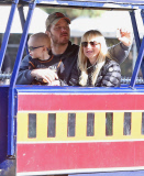 Exclusive... Anna Faris & Chris Pratt Take Son Jack To The Train Museum 
