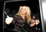 PAMELA ANDERSON LEAVING THE THEATRE